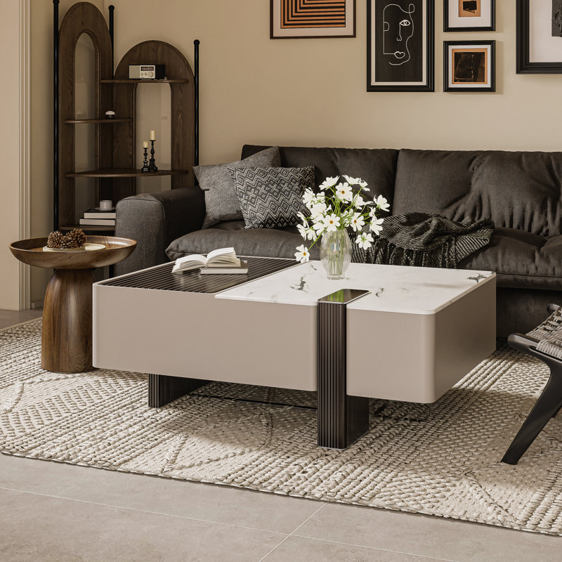 Hokku Designs Rokiya Lift Top Coffee Table No Assembly